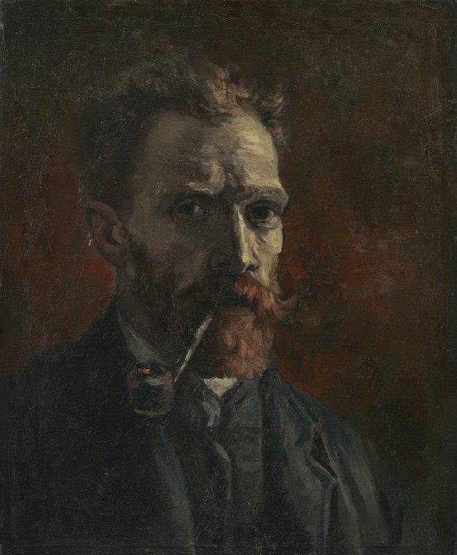 Vincent van Gogh - Self-Portrait with Pipe
